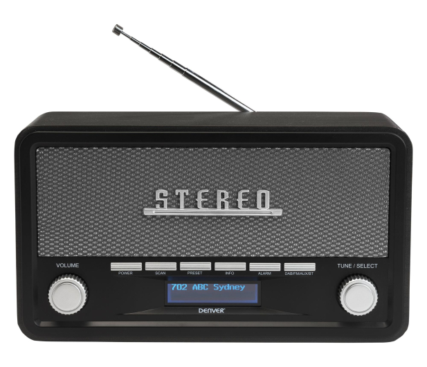 Denver Radio retro DAB+/FM Denver DAB-18 dark grey - 1535075 - zdjęcie